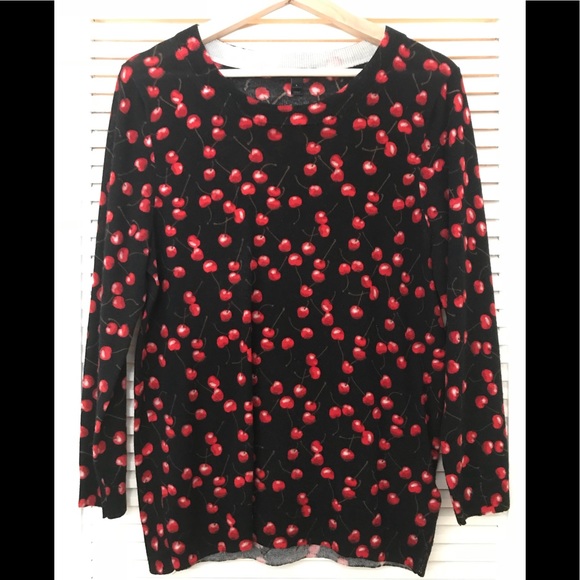 j crew cherry sweater